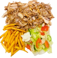 Talerz kebab z kurczakiem