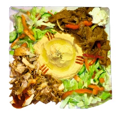 Talerz hummus z mi?sem